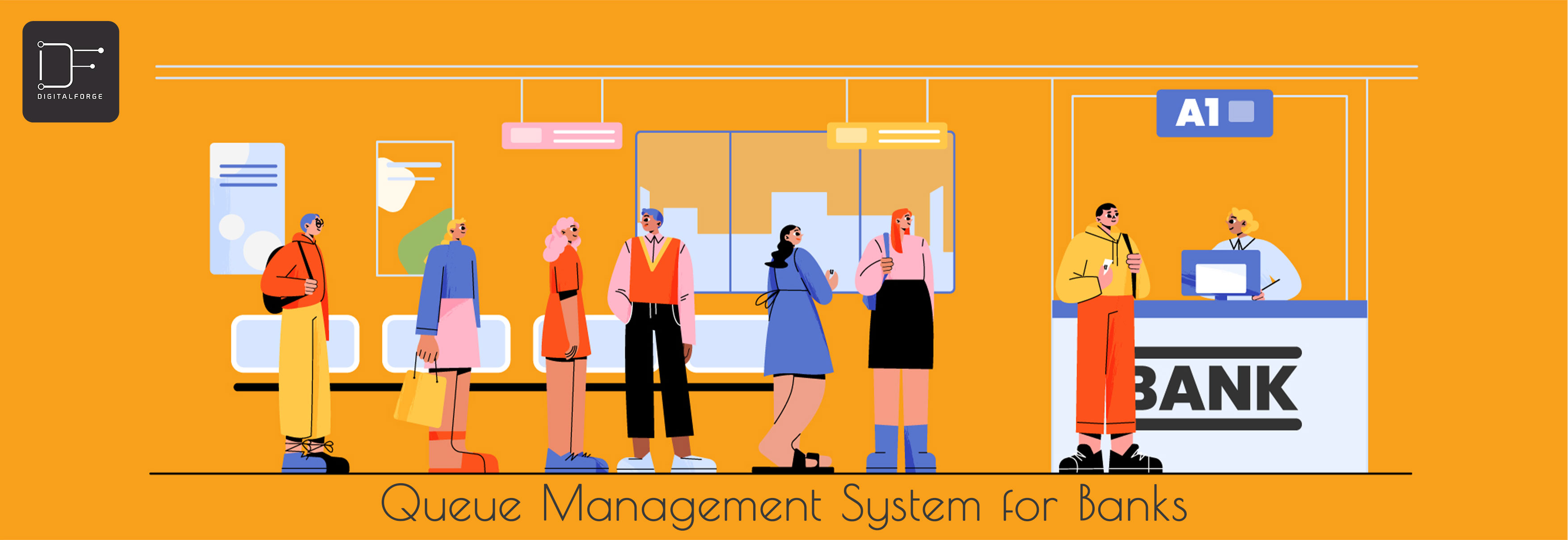 A Queue Management System for Banks and Financial Institutes to Streamline Banking Operations